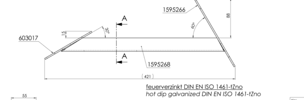 Viistopalkki AMC MB 421mm AL-KO viistopalkki MB